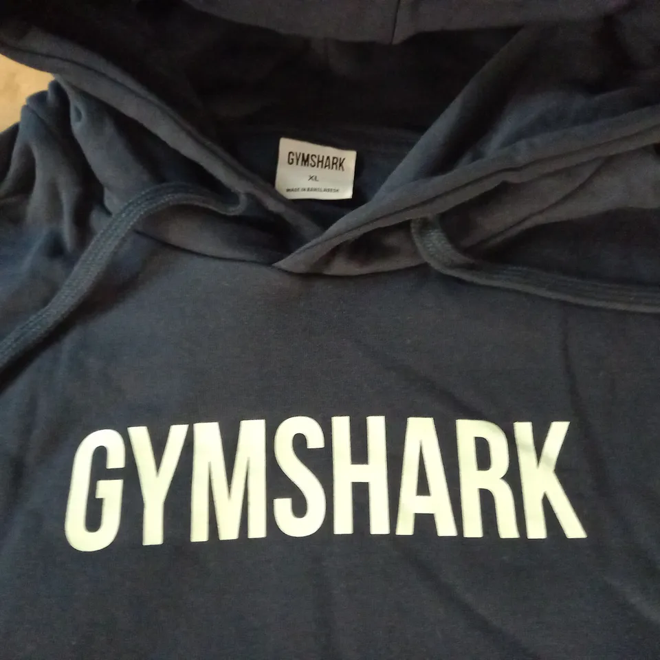 GYMSHARK NAVY HOODIE - XL