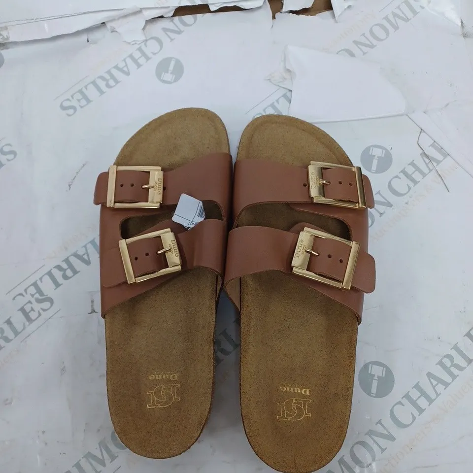 DUNE LONDON FOOTBED BUCKLE SANDAL 