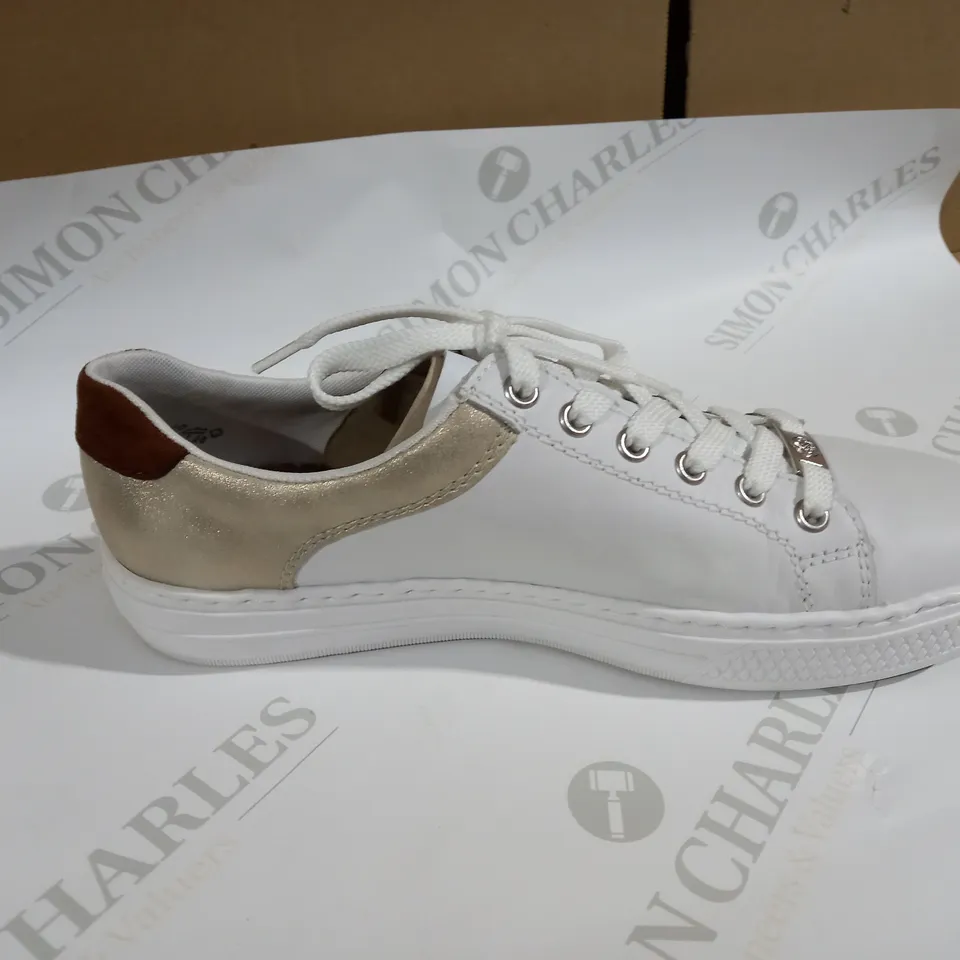 RIEKER WHITE TRAINER SIZE 7.5