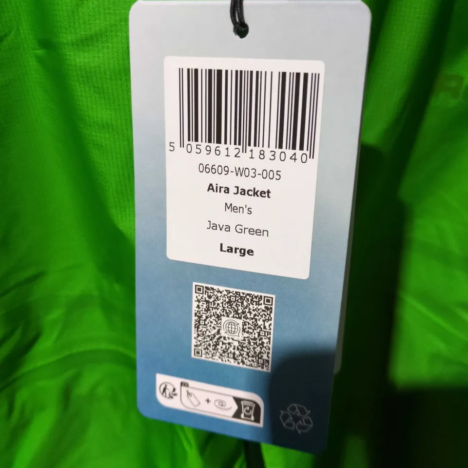 ROHAN AIRA JACKET MEN'S, JAVA GREEN SIZE L