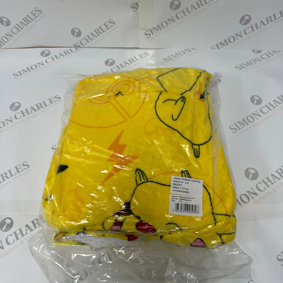 BAGGED POKÉMON FLEECE LINED OODIE IN YELLOW KIDS