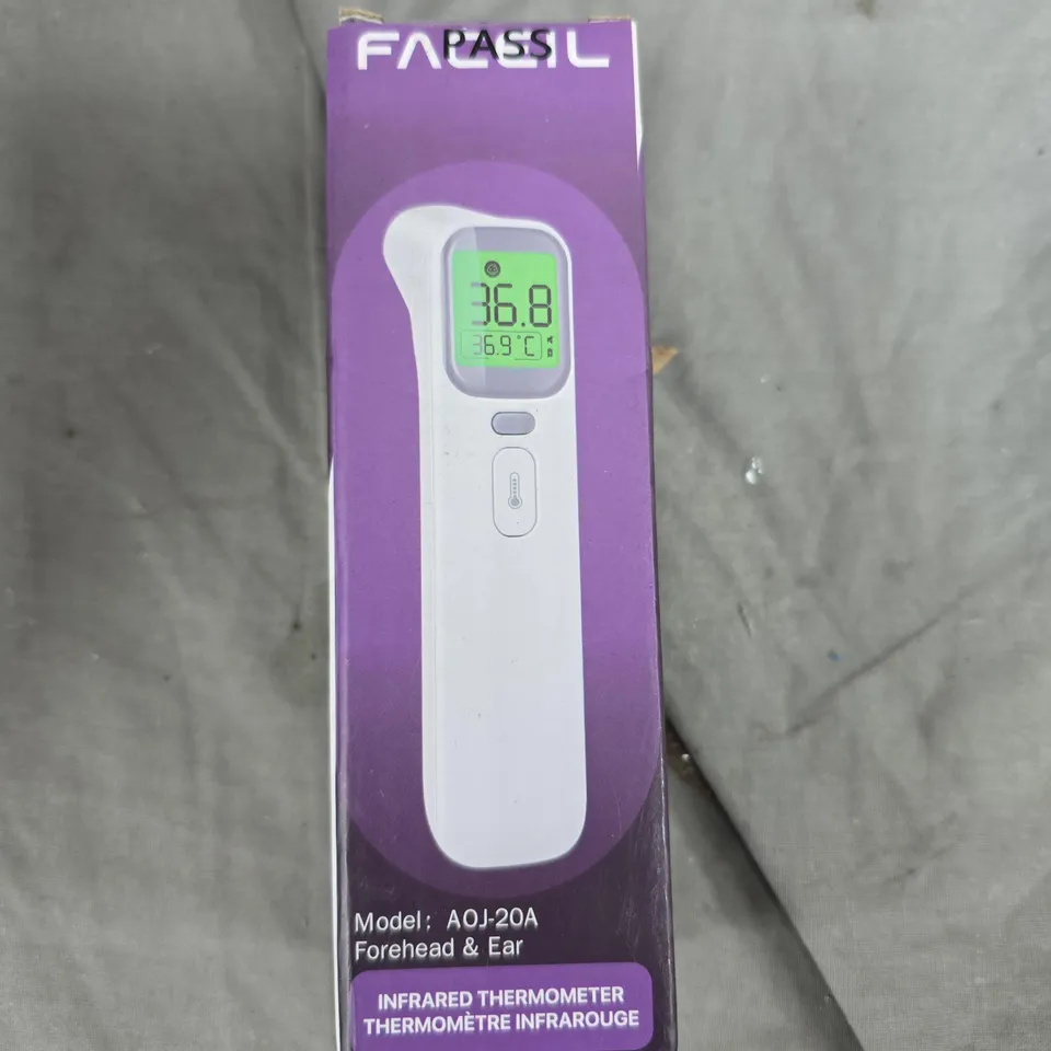 INFRARED THERMOMETER FOREHEAD & EAR, MODEL AOJ-20A (BOXED)