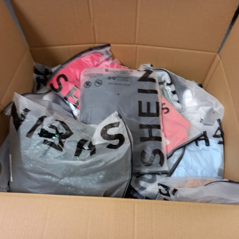 LARGE QUANTITY OF ASSORTED BAGGED SHEIN CLOTHING ITEMS 