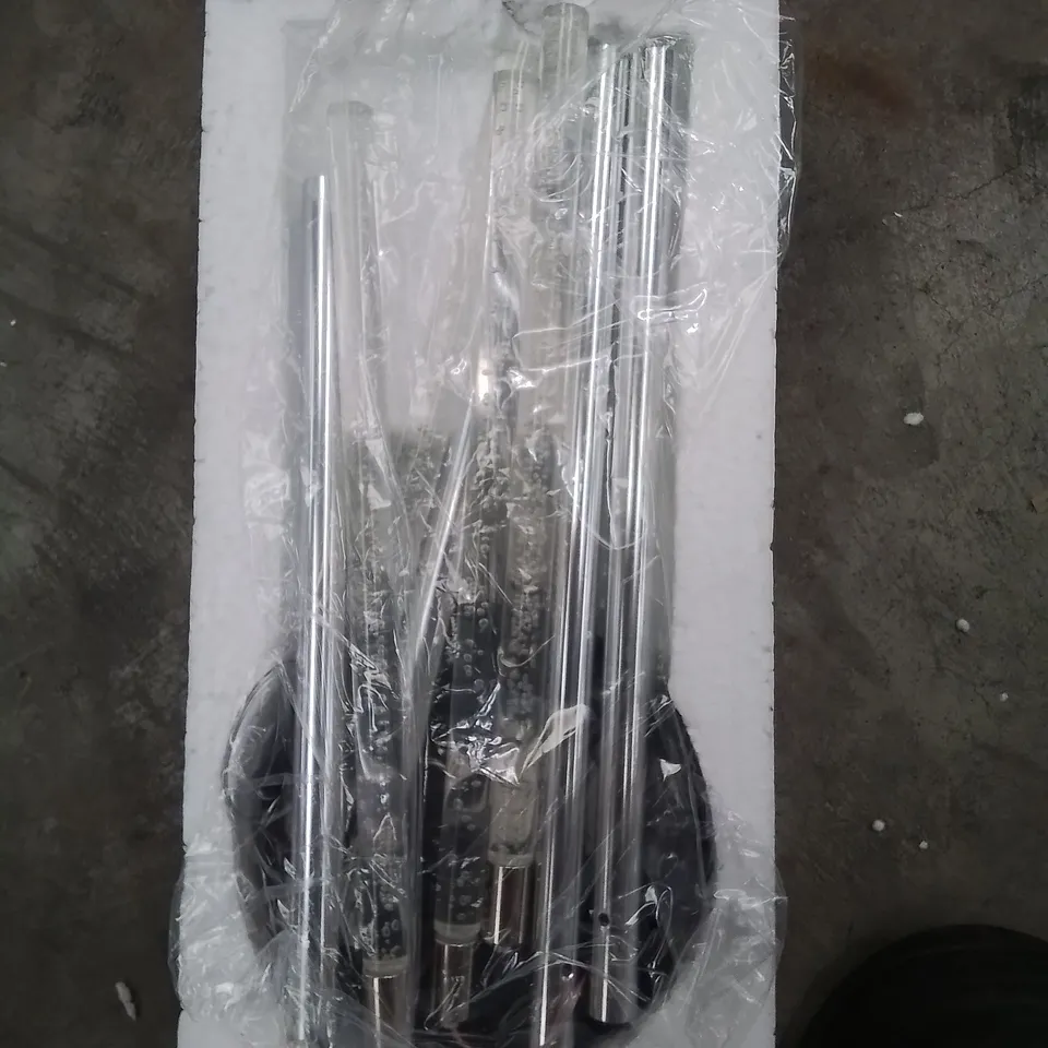 A SET OF LED SOLAR WIND CHIMES