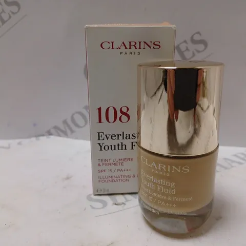 BOXED CLARINS EVERLASTING YOUTH FLUID (108 - SAND)