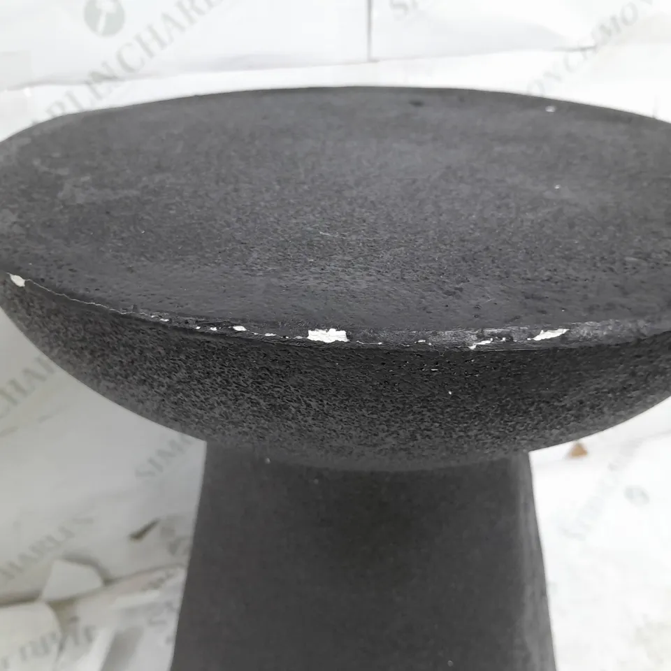 BOXED GEORGE HOME SANDBLAST SIDE TABLE IN BLACK 