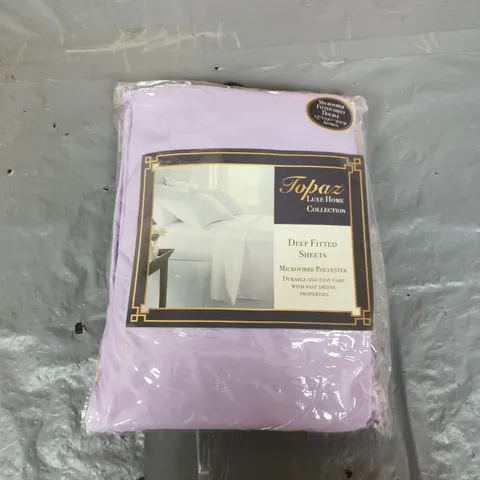 APPROXIMATELY 15 TOPAZ LUXE HOME COLLECTION DEEP FITTED SHEETS - DOUBLE