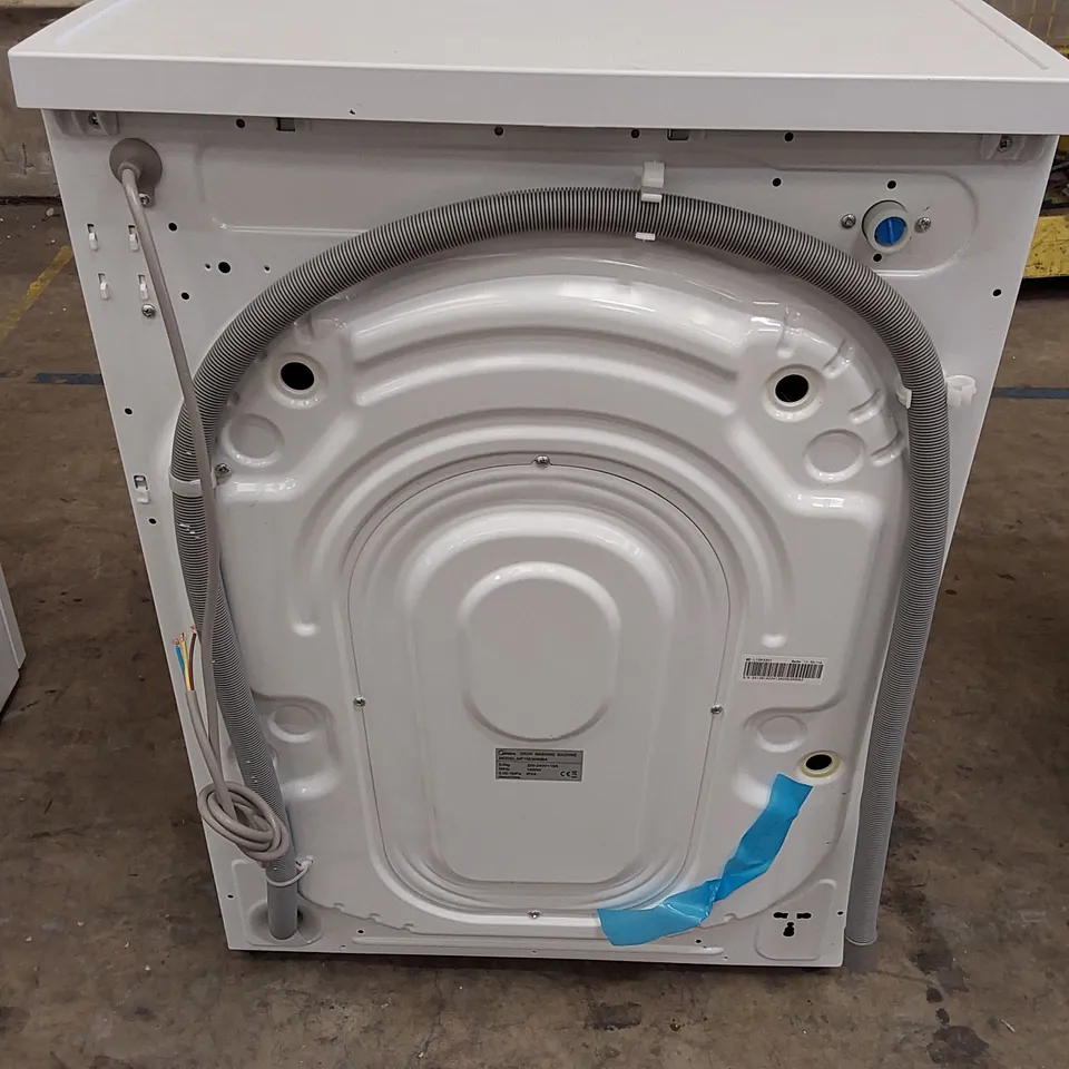 MIDEA MF10EW90BA ENERGY-SAVING FREESTANDING WASHING MACHINE, BLDC MOTOR, BRIGHT LED DISPLAY, STEAM CARE, QUICK WASH, VARIOUS TEMP OPTIONS, PREWASH, 1400 RPM, 9 KG LOAD, WHITE [ENERGY CLASS A]