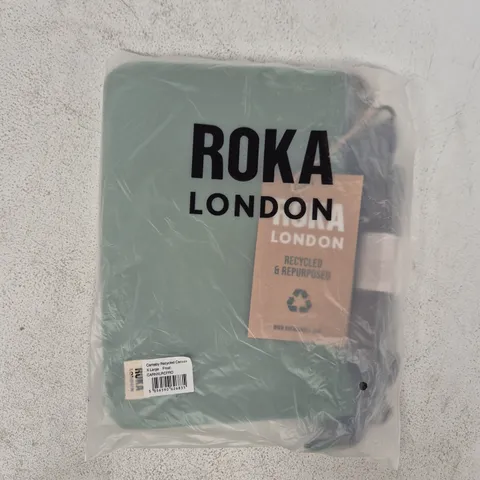 BAGGED ROKA CARNABY RECYCLED CANVAS BAG IN FROST - XL