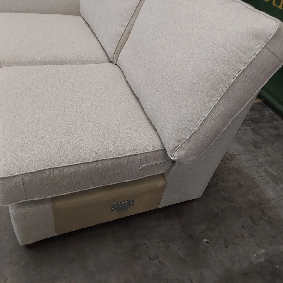 TWO SEATER SECTION NATURAL FABRIC 
