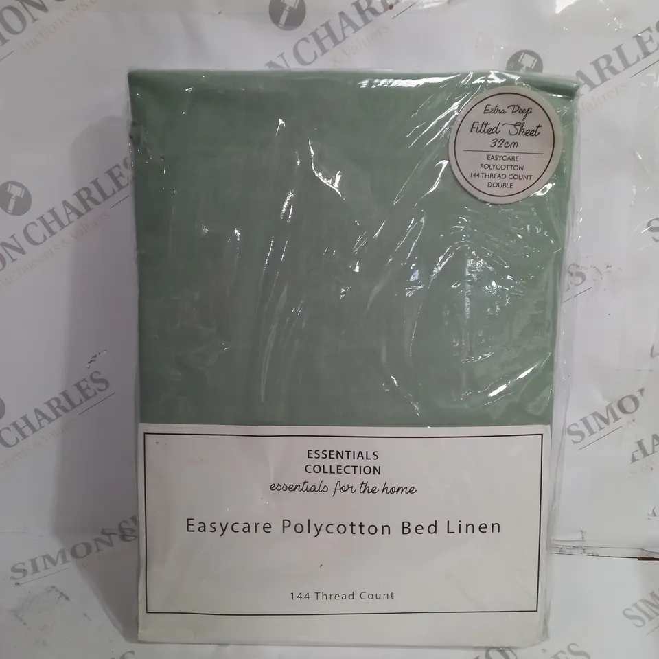 ESSENTIALS COLLECTION EASY-CARE POLYCOTTON BED LINEN - DOUBLE