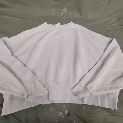 NIKE CROP SWEATER IN PINK - MEDIUM