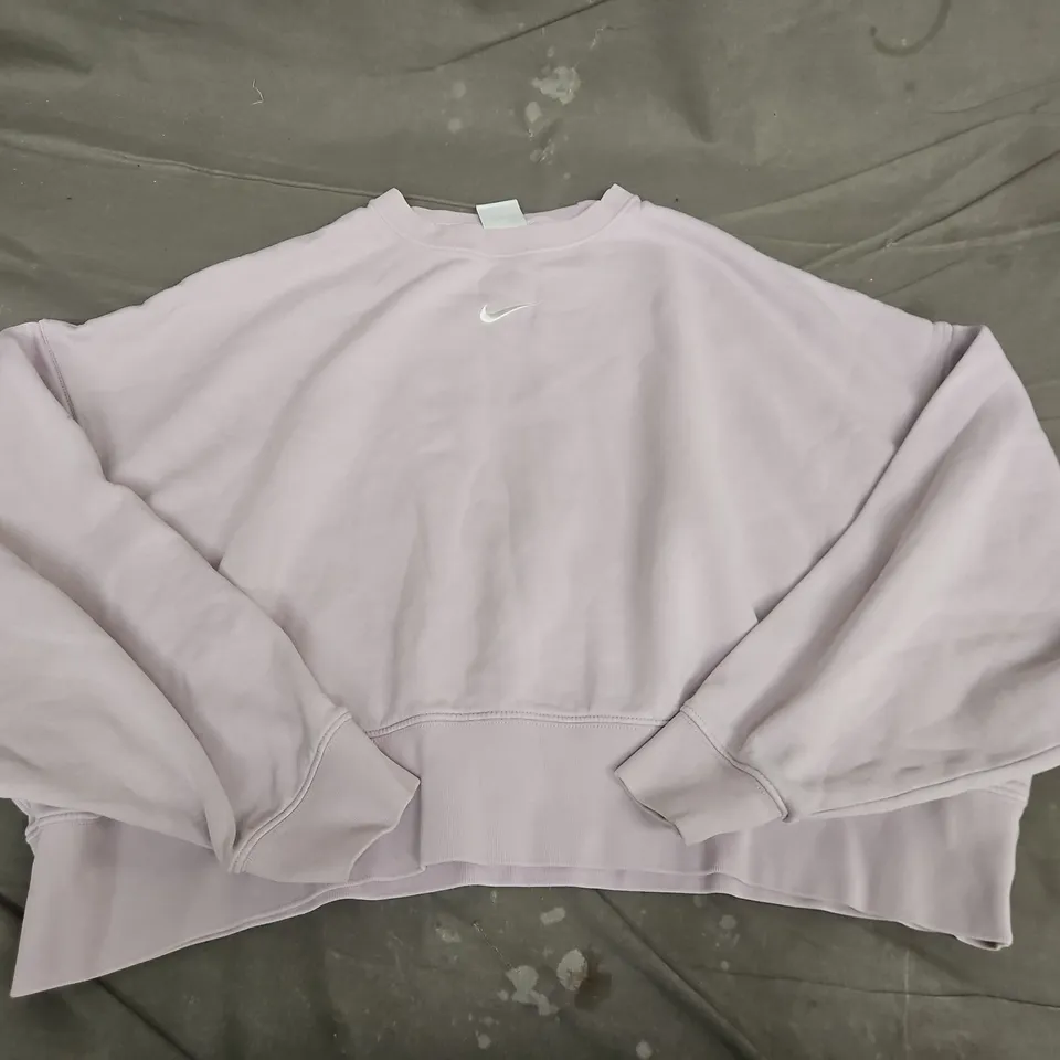 NIKE CROP SWEATER IN PINK - MEDIUM