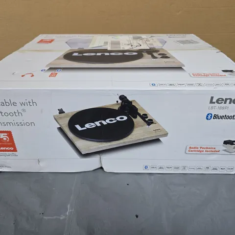 LENCO TURNTABLE WITH BLUETOOTH TRANSMISSION – BOXED