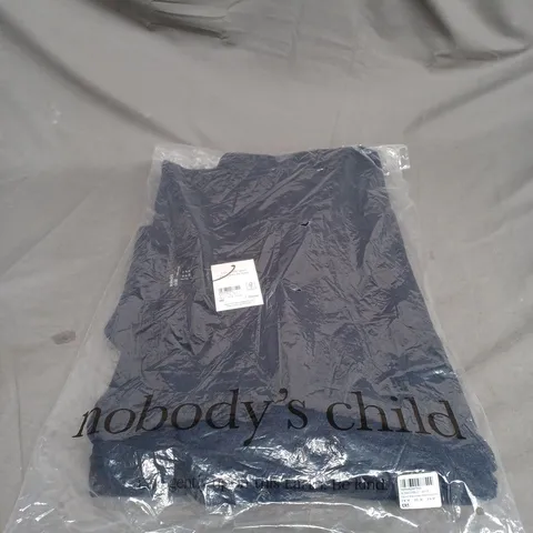 BAGGED NOBODYS CHILD OPEN COLLAR JUMPER MIDI DRESS SIZE M