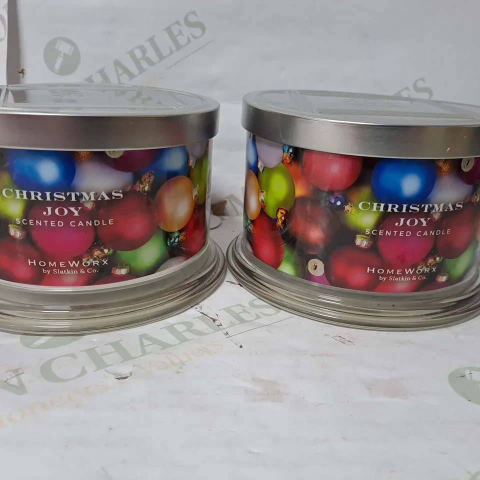 BOXED HOMEWORX SCENTED CANDLE - CHRISTMAS JOY