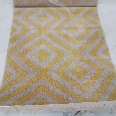 BRAND NEW PACO HOME 821 POCO YELLOW-WHITE 60X100CM RUG