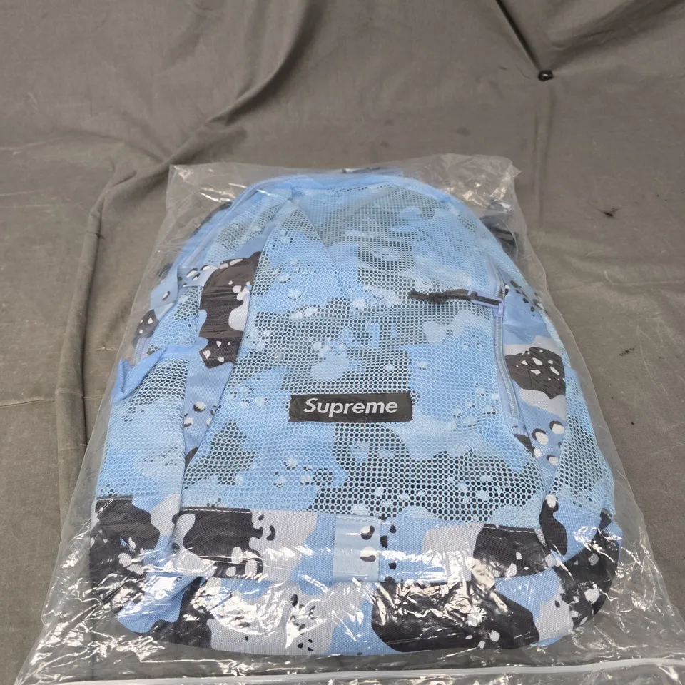 SUPREME LIGHT BLUE BACKPACK 