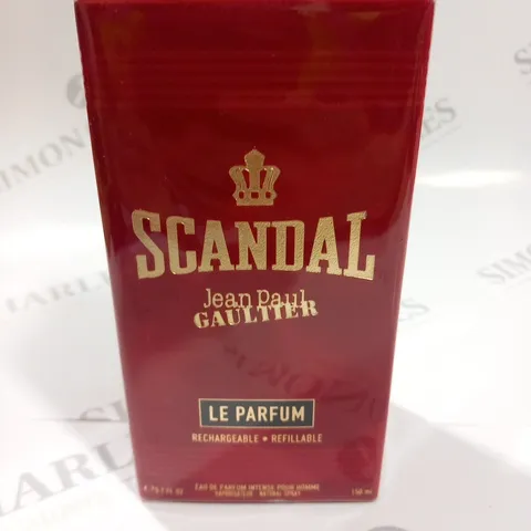 BOXED AND SEALED SCANDAL JEAN PAUL GAULTIER LE PARFUM EAU DE PARFUM INTENSE PUR HOMME 150ML