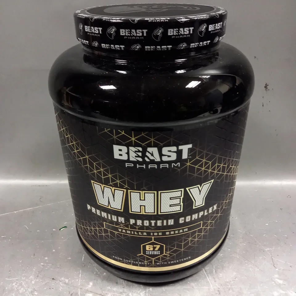 SEALED BEAST PHARM REMIUM WHEY PROTEIN COMPLEX IN VANILLA ICE CREAM 2KG