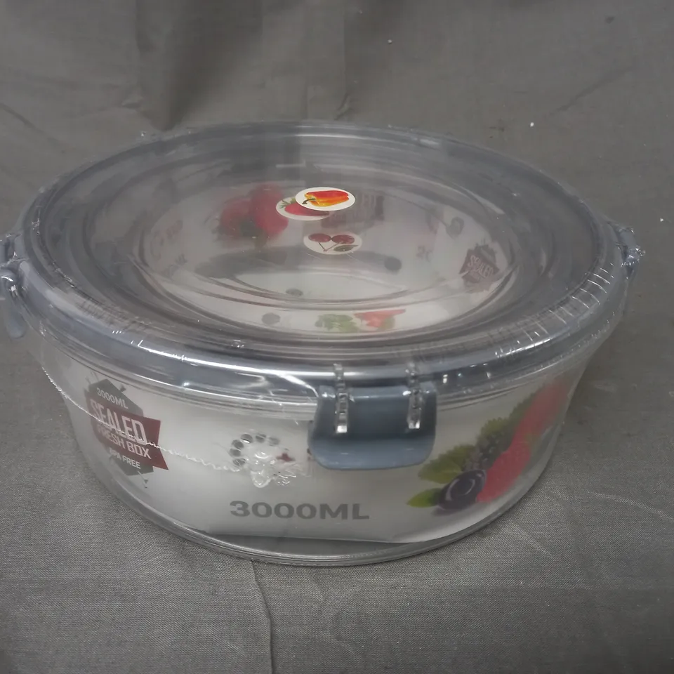 SEALED FRESH BOX SET OF 3 NESTING FOOD STORAGE CONTAINERS