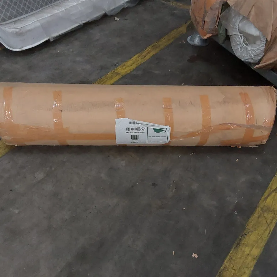BRAND NEW BAGGED AND ROLLED NICHELI 4' SMALL DOUBLE REM FIT NATURAL HYBRID MATTRESS 
