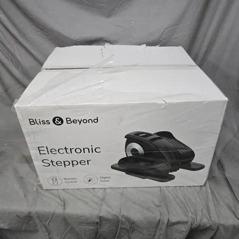 BOXED BLISS & BEYOND ELECTRONIC STEPPER IN BLACK