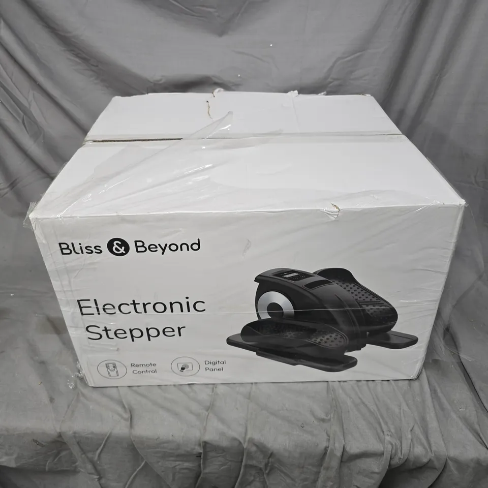 BOXED BLISS & BEYOND ELECTRONIC STEPPER IN BLACK