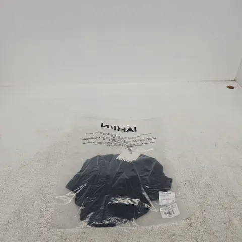 NII HAI TWIST DRESS IN BLACK XS