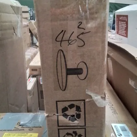 BOXED MODERN DINING TABLE, ROUND TABLE, FOR 4-6 PEOPLE (2 BOXES)