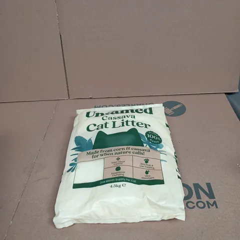 UNTAMED CASSAVA CAT LITTER 4.5KG ONE MONTH SUPPLY PER CAT