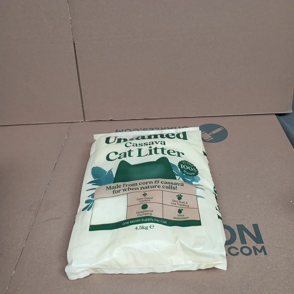UNTAMED CASSAVA CAT LITTER 4.5KG ONE MONTH SUPPLY PER CAT