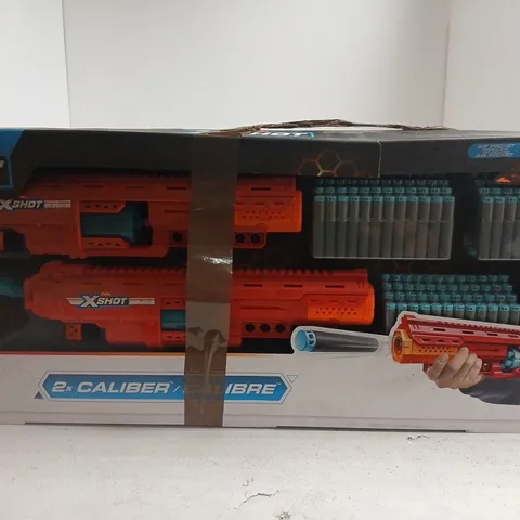 ZURU X-SHOT BLASTER SET WITH DARTS – BOXED (2 CALIBER)