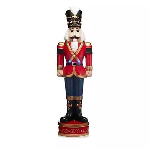 FESTIVE 5FT PRE-LIT INDOOR OUTDOOR NUTCRACKER - COLLECTION ONLY 