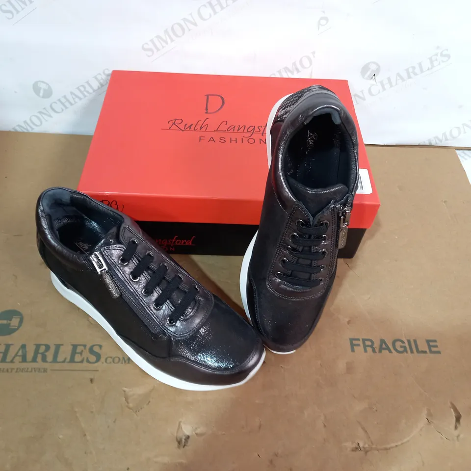 BOXED PAIR OF RUTH LANGSFORD SHOES- SIZE 38