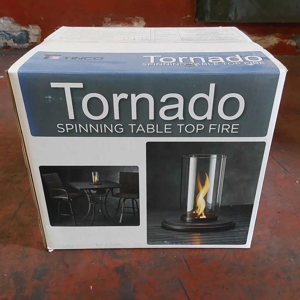 BOXED TORNADO SPINNING TABLE TOP FIRE