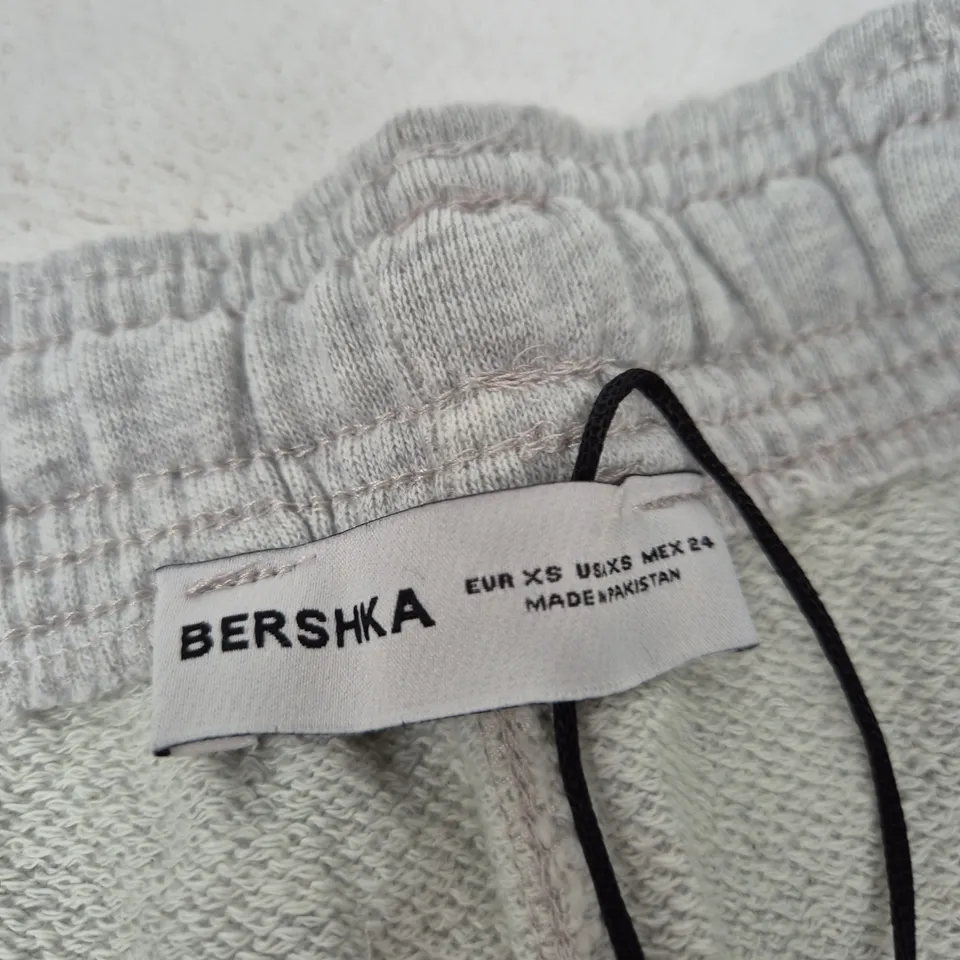 BERSHKA GREY DRAWSTRING JOGGERS – UK 8 (EU XS)