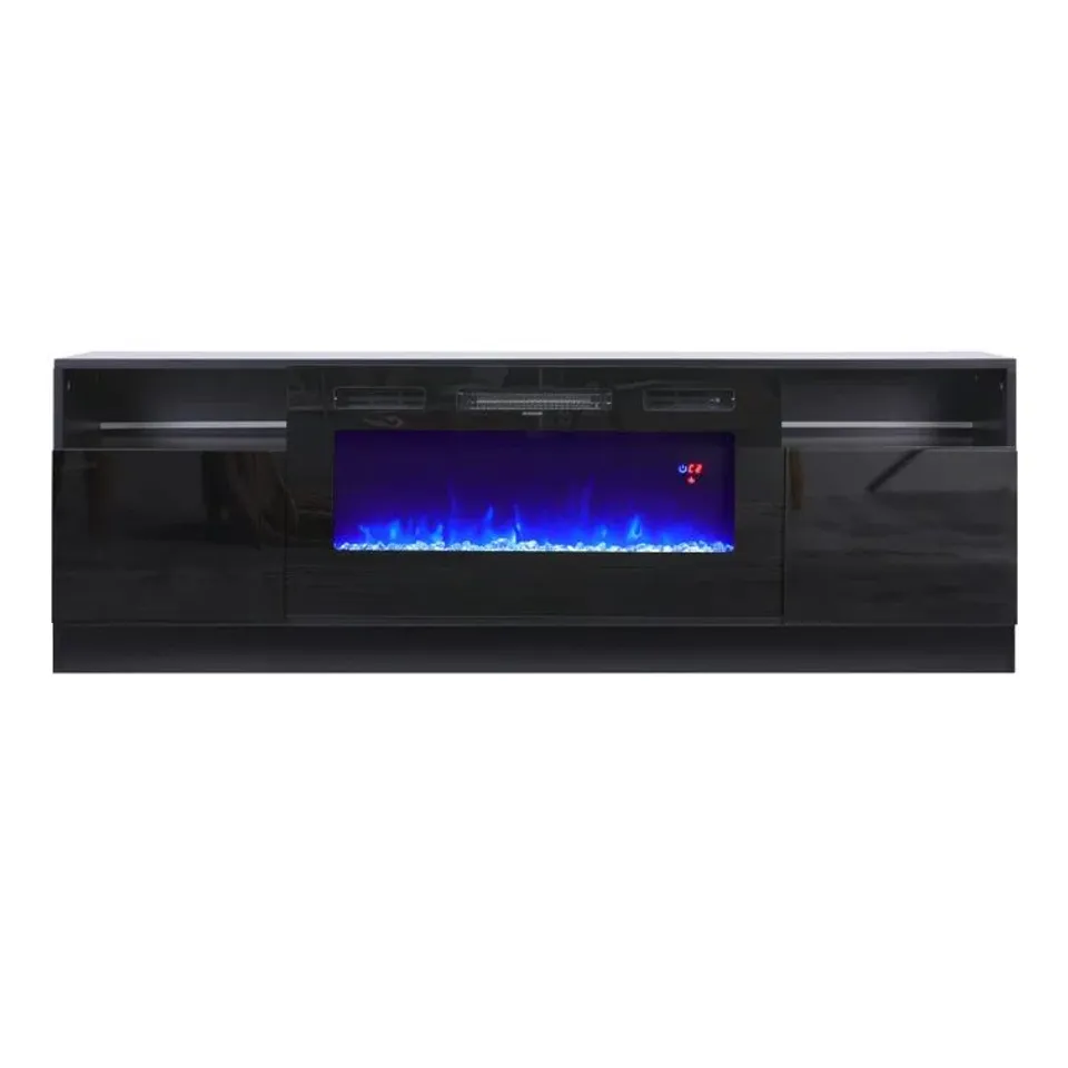 BOXED BOROFSKY TV STAND WITH ELECTRIC FIREPLACE (2 BOXES)