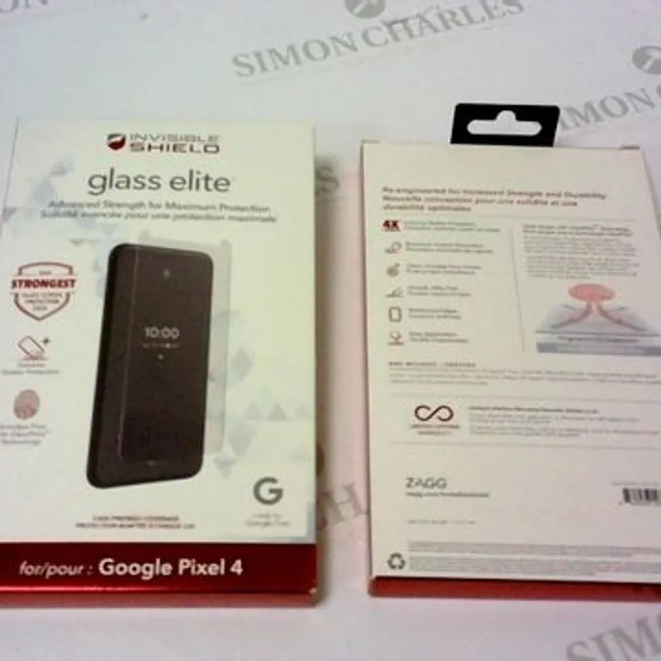 10 BRAND NEW INVISIBLE SHIELD GLASS ELITE FOR GOOGLE PIXEL 4(not whole box)