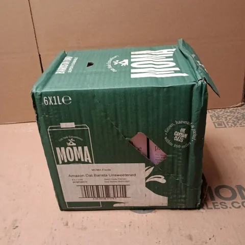 MOMA FOODS AMAZON OAT BARISTA UNSWEETENED – 6X1L BULK BOX