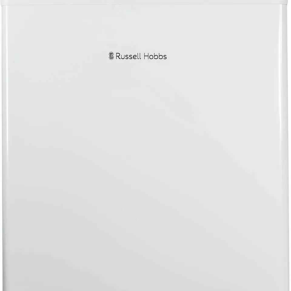 BOXED RUSSELL HOBBS TABLE TOP LARDER MINI FRIDGE 40L CAPACITY, QUIET RUNNING 39DB, REVERSIBLE DOOR, 0 TO 8 DEGREES MANUAL TEMPERATURE CONTROL, WHITE RHTTLF2E1W