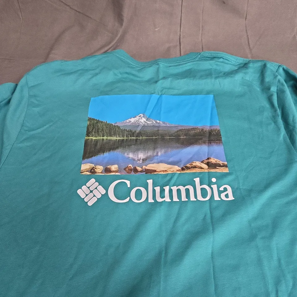 COLUMBIA BOX GRAPHIC T-SHIRT SIZE LARGE