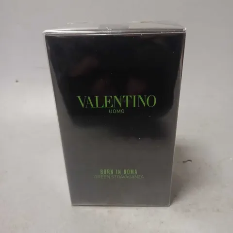 BOXED AND SEALED VALENTINO UOMO BORN IN ROMA GREEN STRAVAGANZA EAU DE TOILETTE 50ML