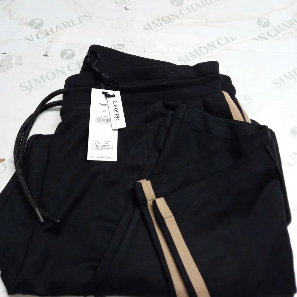 WOMENS GEORGE STUDIO EDIT TRACKSUIT TROUSERS - SIZE 20