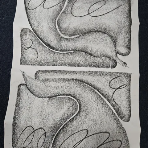 ORIGINAL CHARCOAL STUDY 003 KERRY ANNA SIGNED