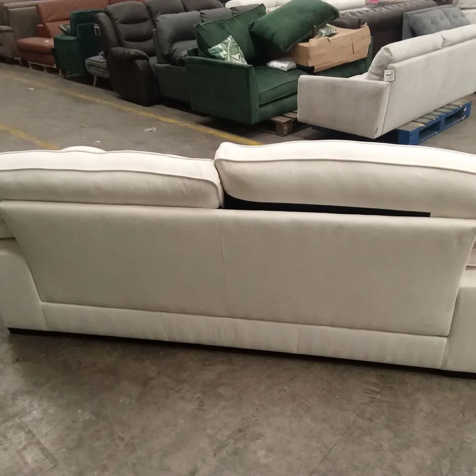 CHATHAM 3 SEATER SOFA, CREAM HOUSE PLUSH FABRIC
