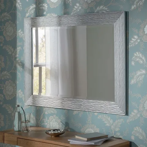 BOXED MADGE WAVY FRAMED WALL MOUNTED ACCENT MIRROR BEVELLED (1 BOX)