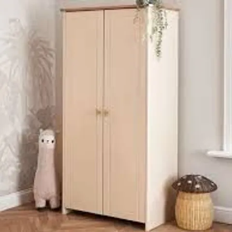 BOXED OBABY EVIE DOUBLE WARDROBE - CASHMERE (3 BOXES)