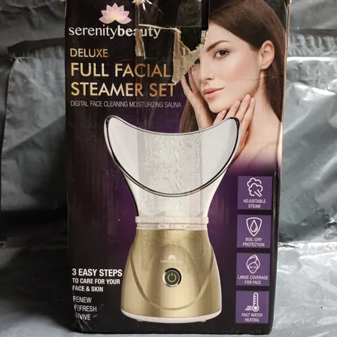 BOXED SERENITY BEAUTY DELUXE FULL FACIAL STEAMER SET