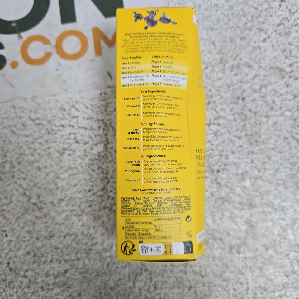 SKINCHEMISTS LONDON PRO-5 COLLAGEN BEE VENOM FACIAL SERUM 30 ML